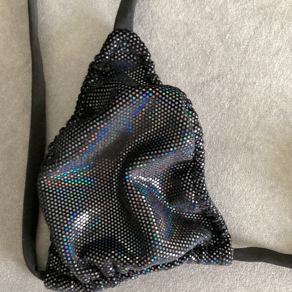 Sparkle black bikini thong - Picture 4 of 4